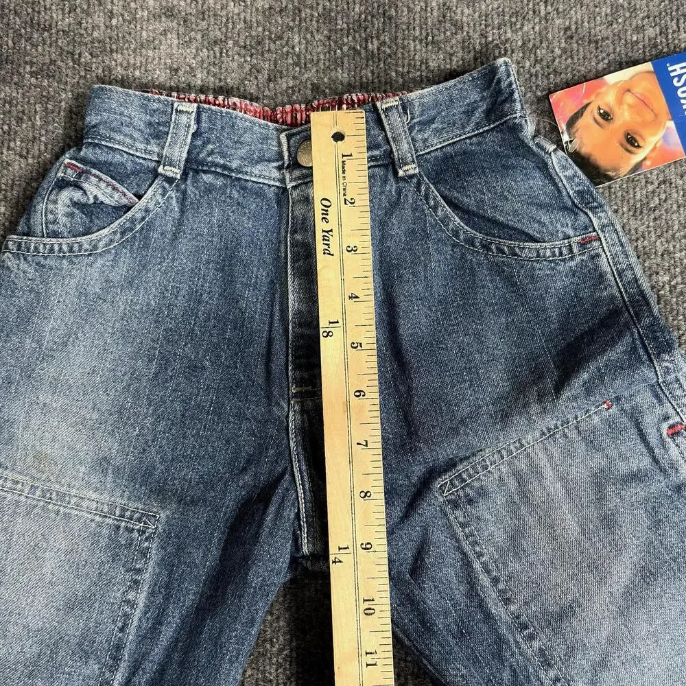 OshKosh B'gosh Shorts Boys 6 Blue Denim Jean Utility Elastic Waist New Tags